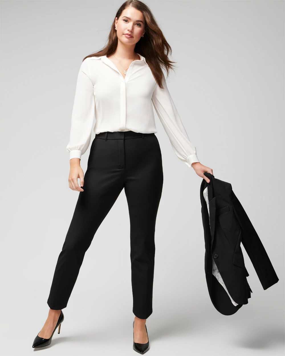 WHBM Elle Slim Ankle Comfort Stretch Pant White House Black Market